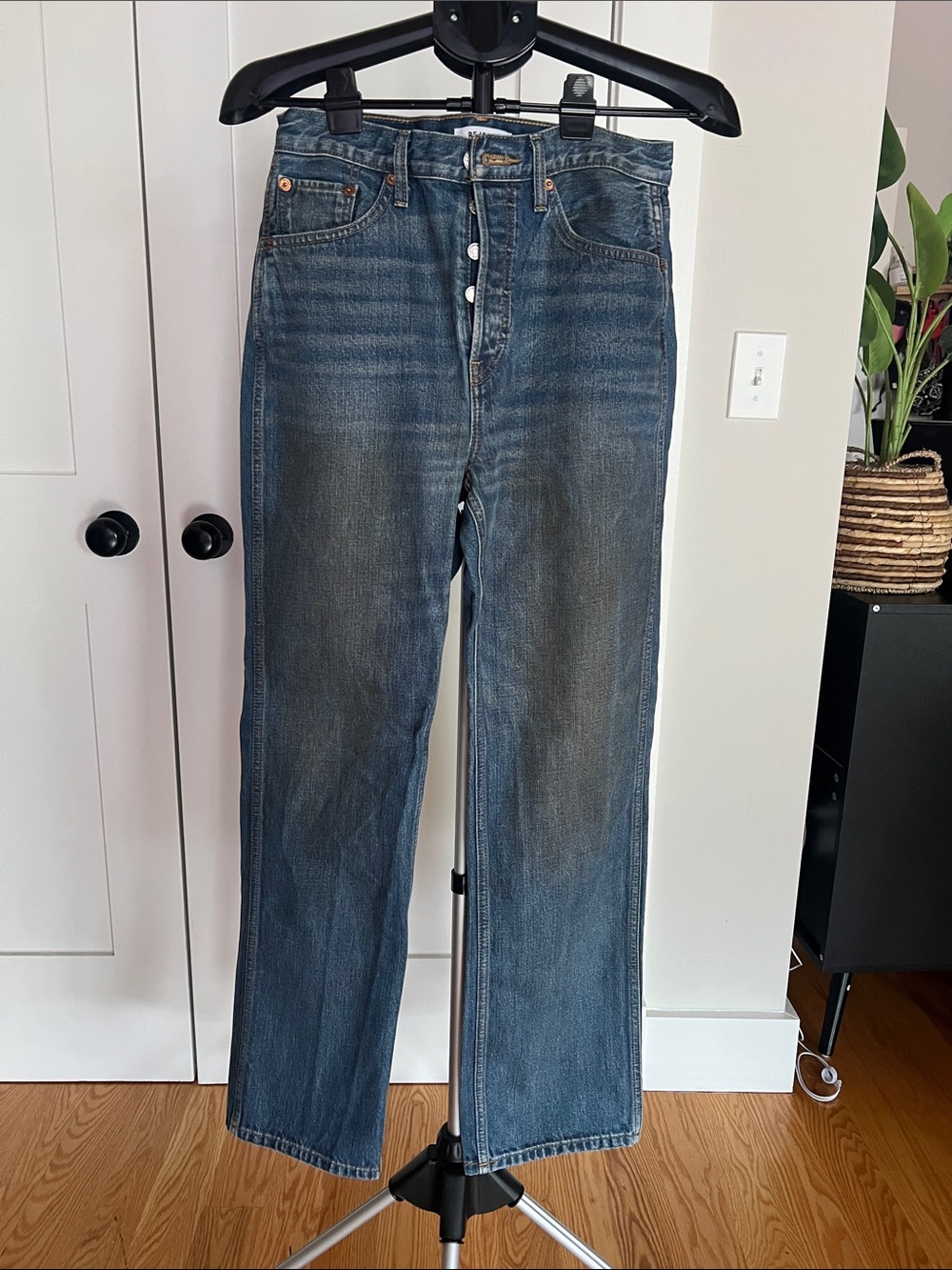 Re/Done Indigo Blue High-Rise Denim Jeans